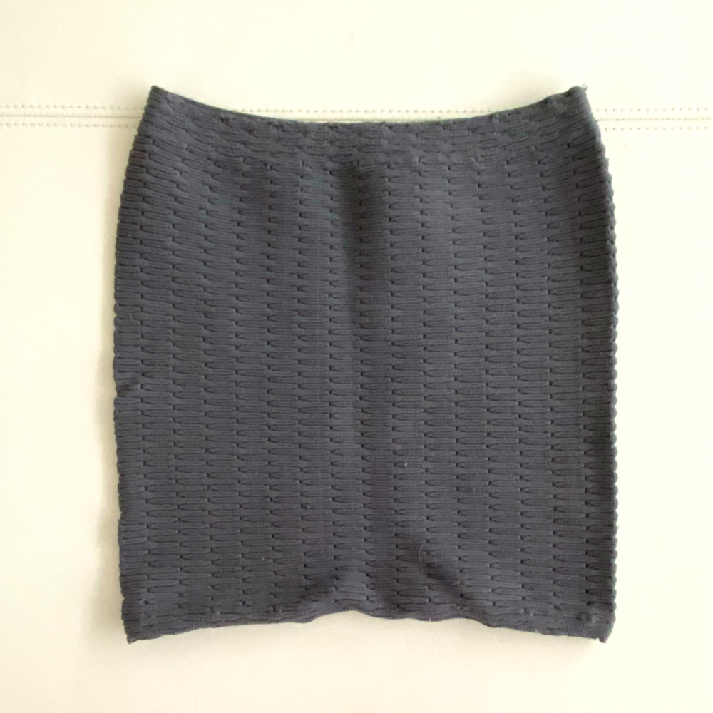 gray small body cotton mini skirt